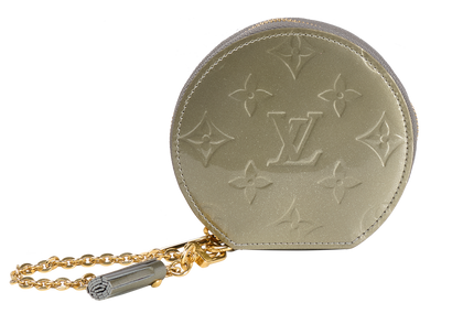 Louis Vuitton Vernis Coin Purse, &pound;280, Accessories, Khaki, Patent Leather, Front view
